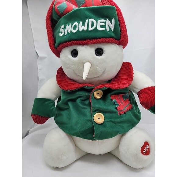 Vintage SNOWDEN and Friends 1998 Target Exclusive Christmas Snowman Plush 24" - Picture 6 of 16